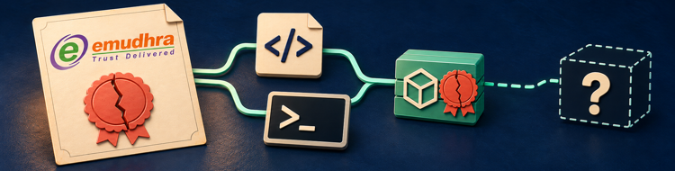 The eMudhra compromise: getting every service to a verified fix