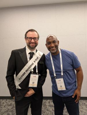 Photo with Vlad A. Ionescu and Kelsey Hightower