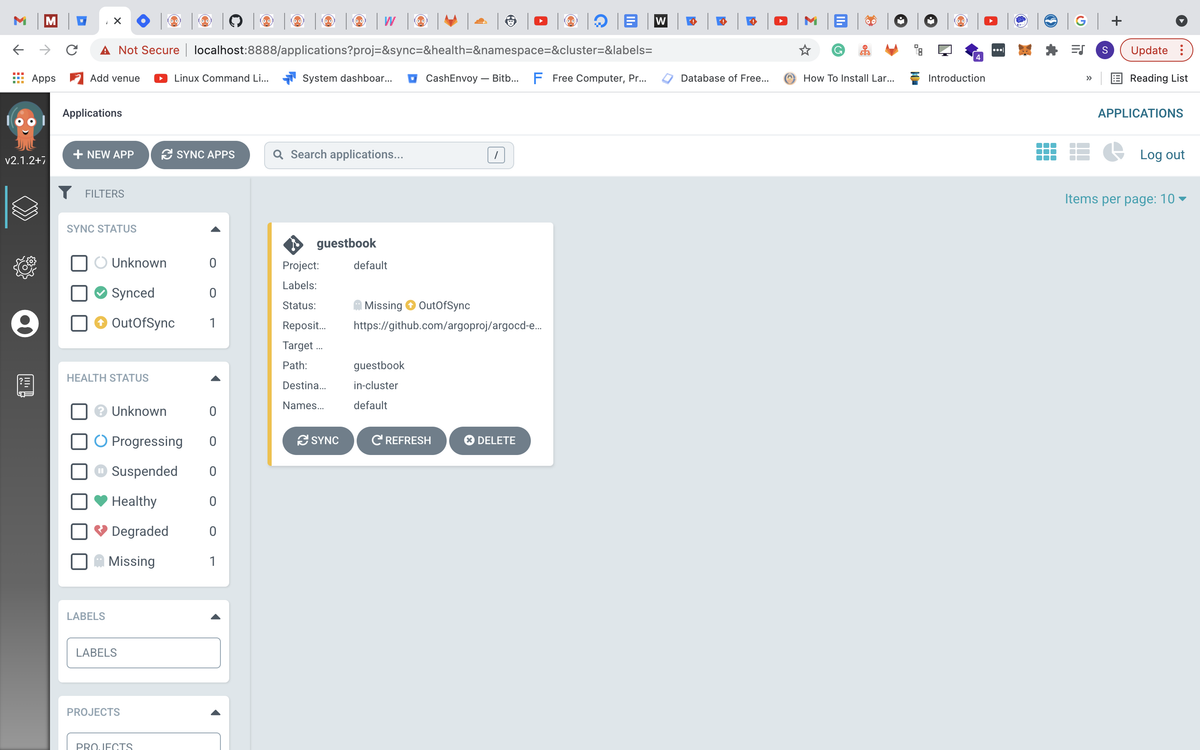 Project View In ArgoCD
