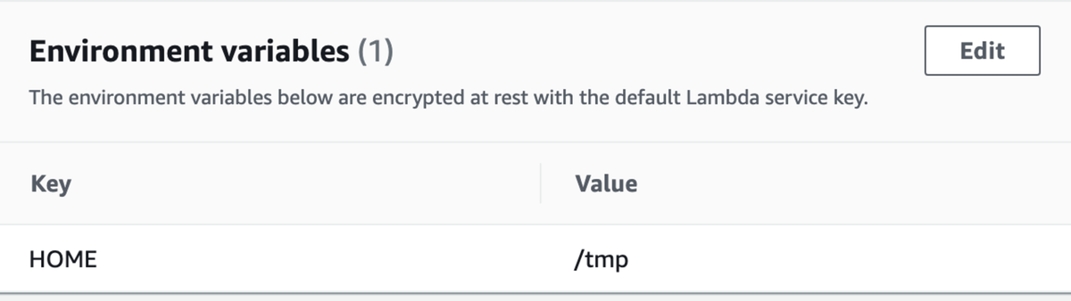 Setting ENV in AWS Lambda