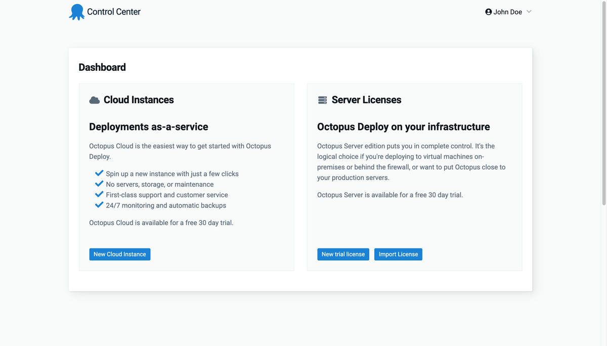 Octopus Deploy new instance