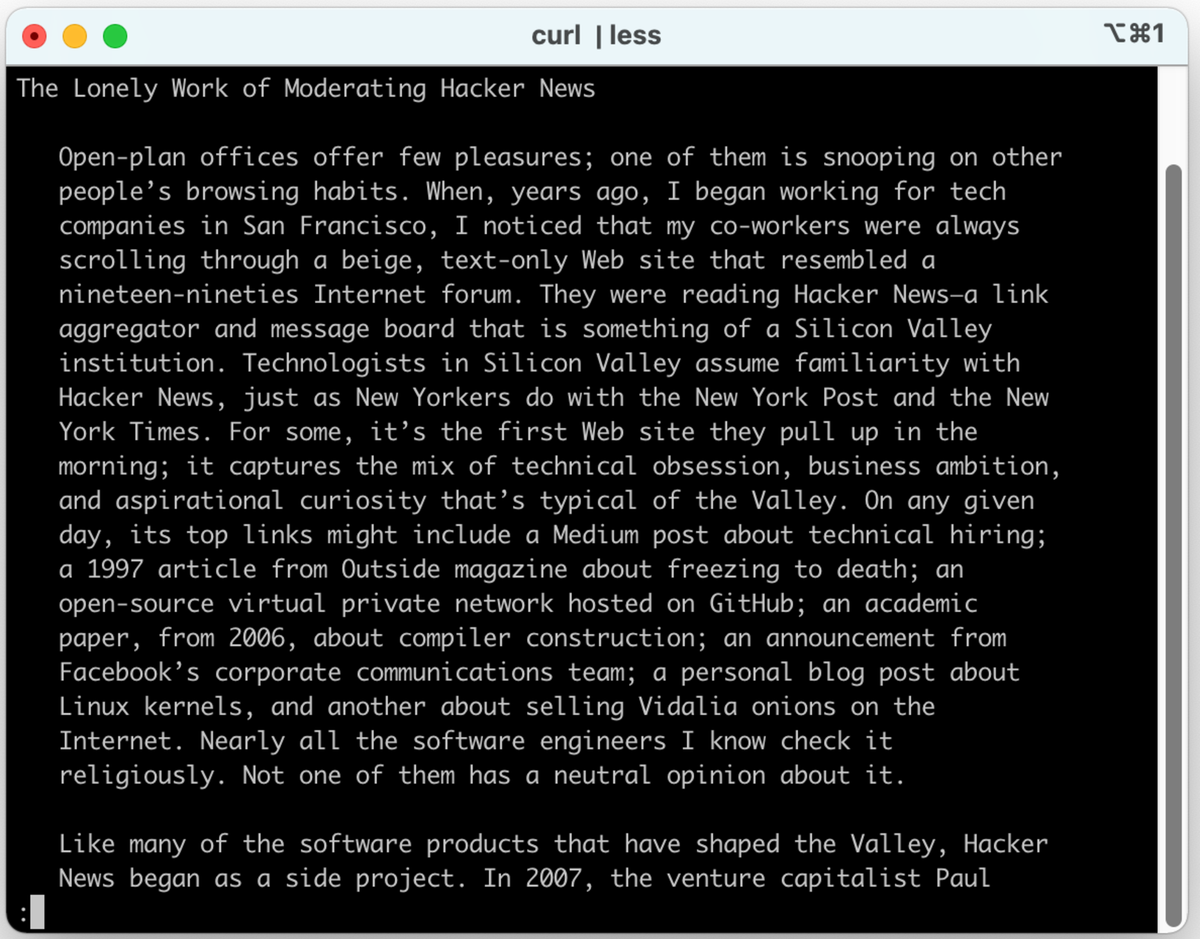 Use your terminal to read the news