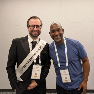 Photo with Vlad A. Ionescu and Kelsey Hightower