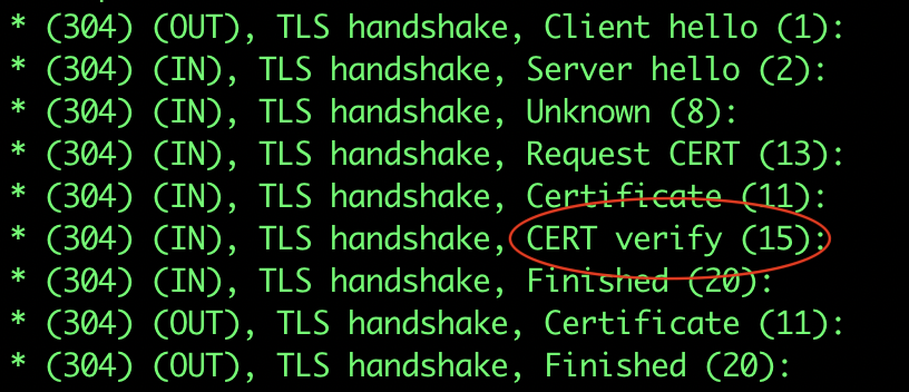 TLS handshake