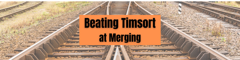 Beating TimSort at Merging